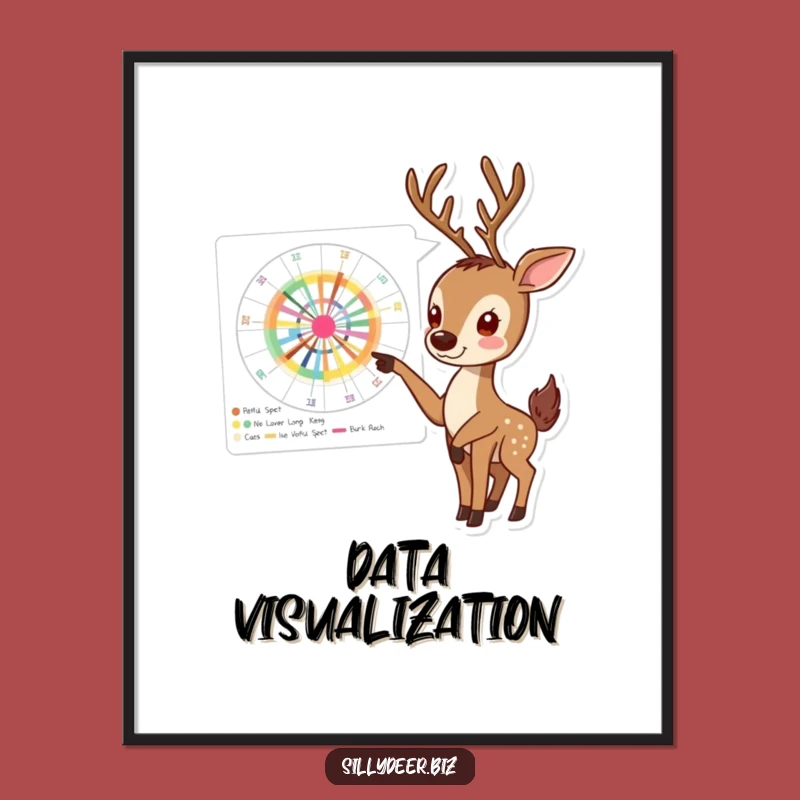 Funny Deer Chart Digital Print: Instant Data Visualization for Your Walls