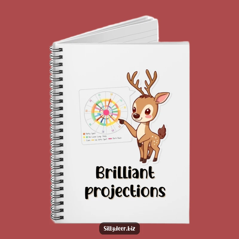 Funny Deer Chart Notebook: Jot Down Insights with an Enthusiastic Pointer