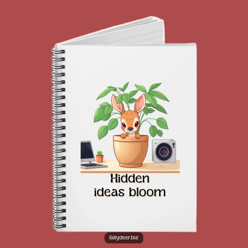 Funny Shy Deer Notebook: Jot Down Ideas with a Gentle Animal Friend